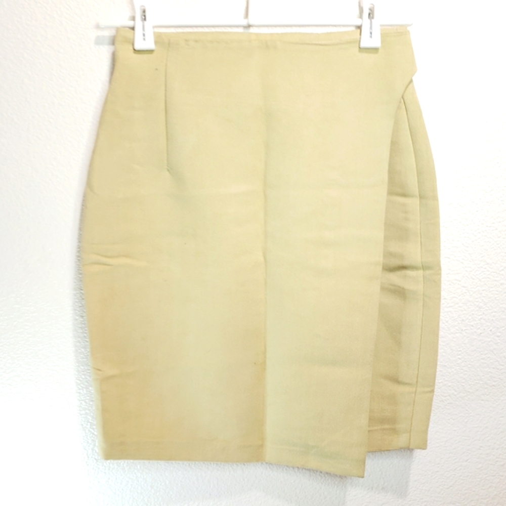 Pom Amsterdam Tan Wrap Pencil Skirt Size 6*